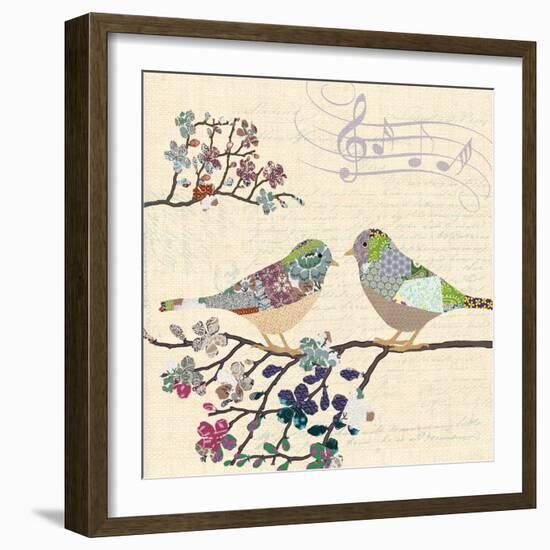 Patch Work Birds II-Piper Ballantyne-Framed Art Print