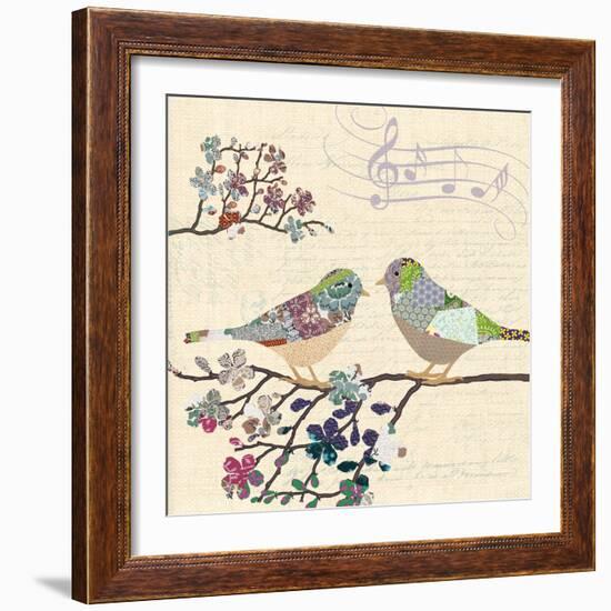 Patch Work Birds II-Piper Ballantyne-Framed Art Print