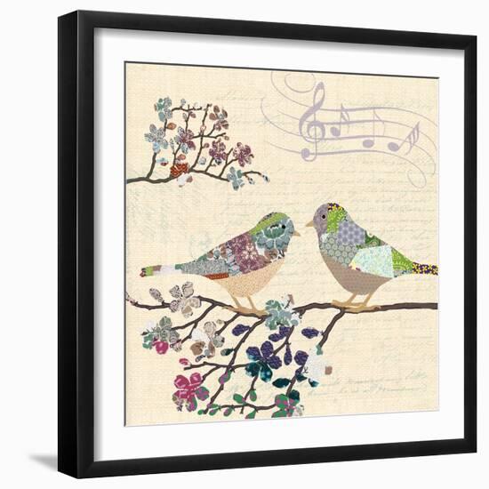 Patch Work Birds II-Piper Ballantyne-Framed Art Print