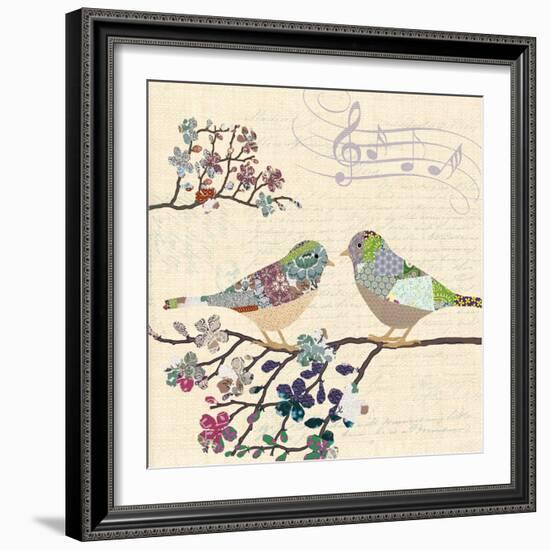 Patch Work Birds II-Piper Ballantyne-Framed Art Print