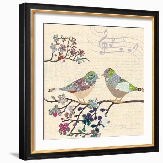 Patch Work Birds II-Piper Ballantyne-Framed Art Print