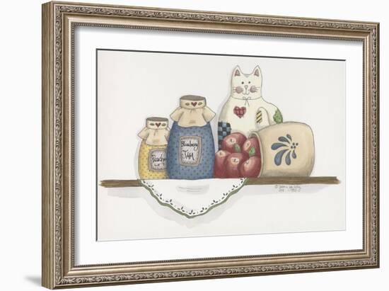 Patchwork Cat Jam-Debbie McMaster-Framed Giclee Print