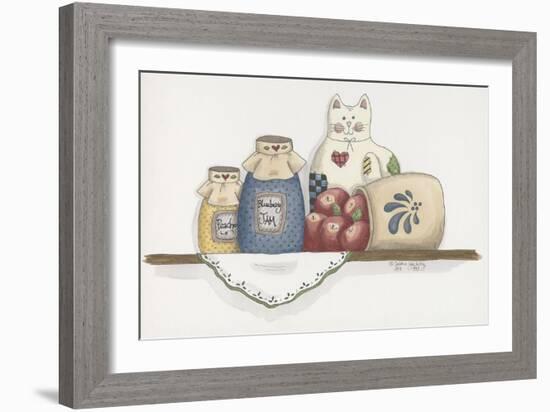 Patchwork Cat Jam-Debbie McMaster-Framed Giclee Print