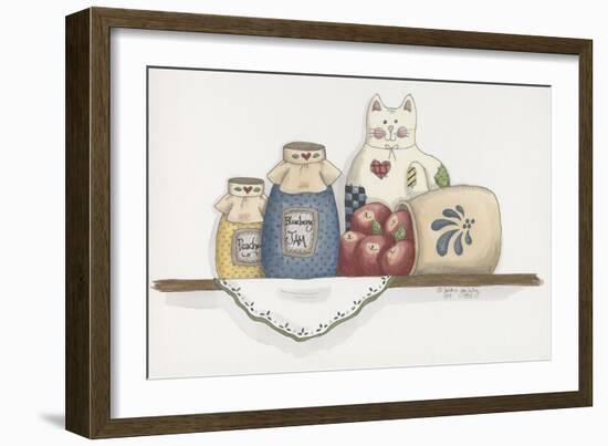 Patchwork Cat Jam-Debbie McMaster-Framed Giclee Print