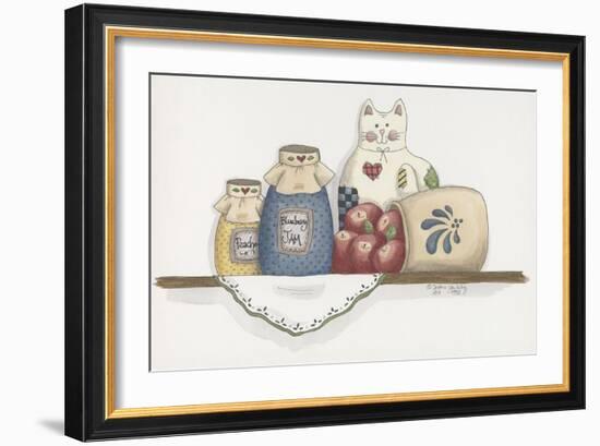 Patchwork Cat Jam-Debbie McMaster-Framed Giclee Print