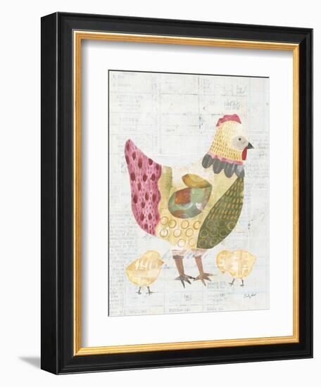 Patchwork Chickens III-Courtney Prahl-Framed Premium Giclee Print