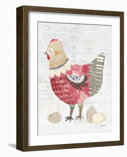 Patchwork Chickens IV-Courtney Prahl-Framed Art Print