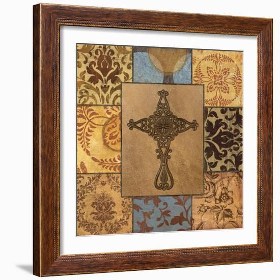 Patchwork Cross I-Todd Williams-Framed Art Print