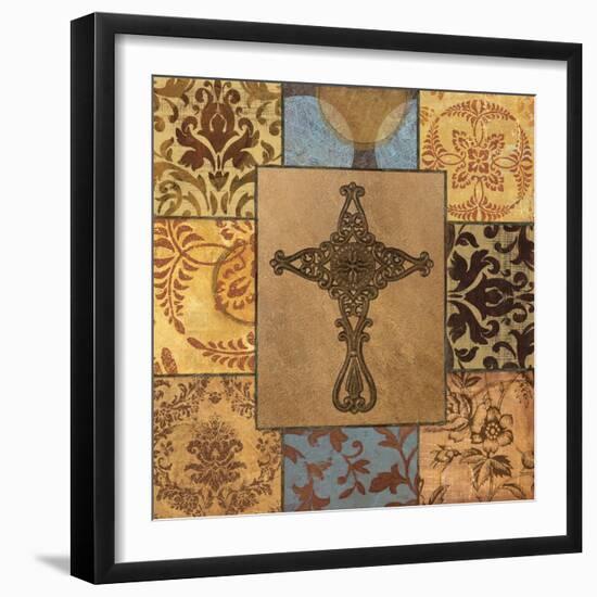 Patchwork Cross I-Todd Williams-Framed Art Print