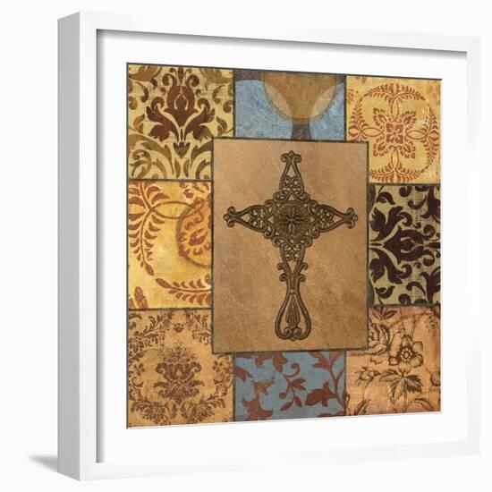 Patchwork Cross I-Todd Williams-Framed Art Print