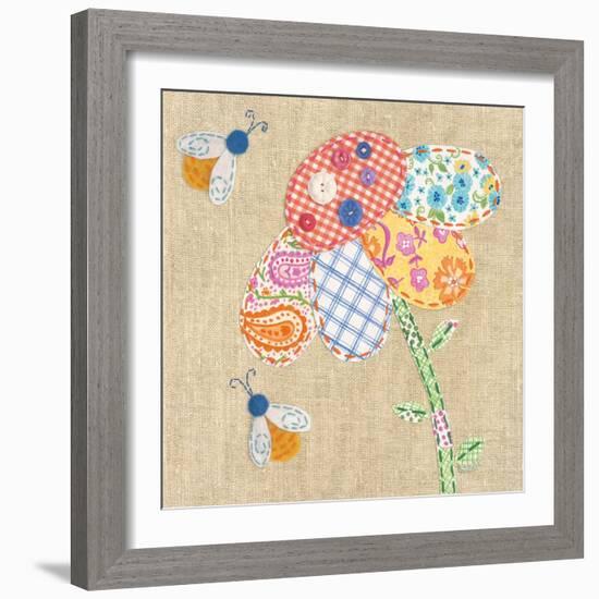 Patchwork Daisy-Paula Joerling-Framed Art Print