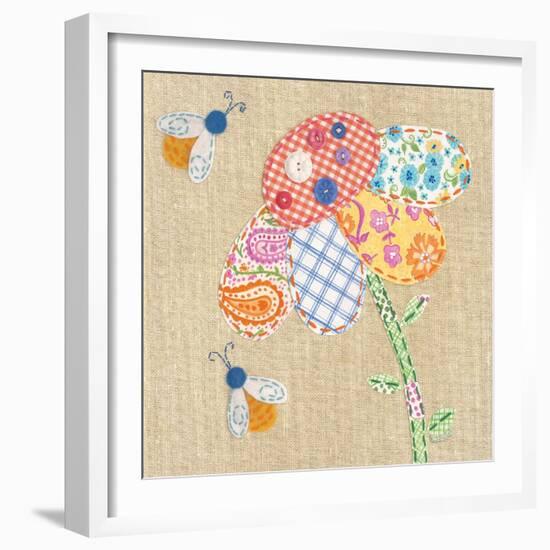 Patchwork Daisy-Paula Joerling-Framed Art Print