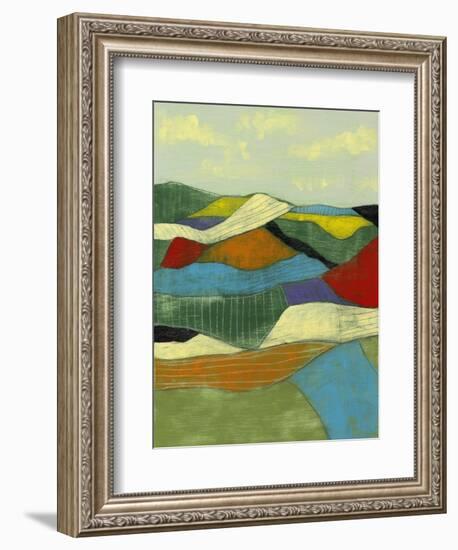 Patchwork Fields I-Jennifer Goldberger-Framed Art Print