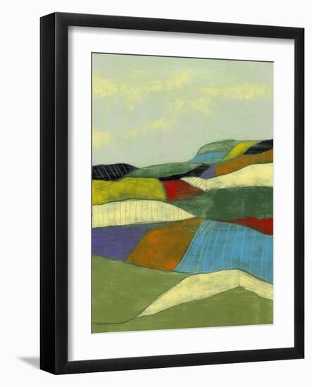 Patchwork Fields II-Jennifer Goldberger-Framed Art Print