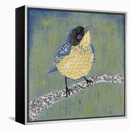 Patchwork Wren II-Grace Popp-Framed Stretched Canvas