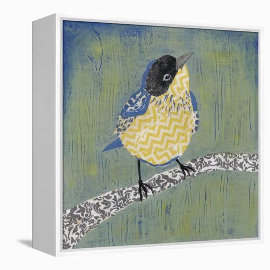 Patchwork Wren II-Grace Popp-Framed Stretched Canvas