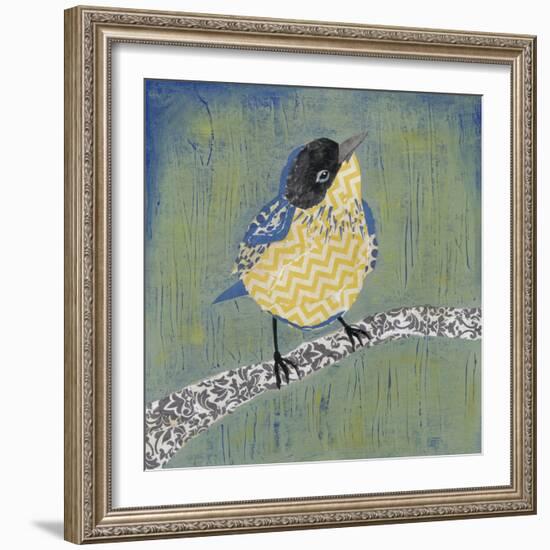 Patchwork Wren II-Grace Popp-Framed Art Print