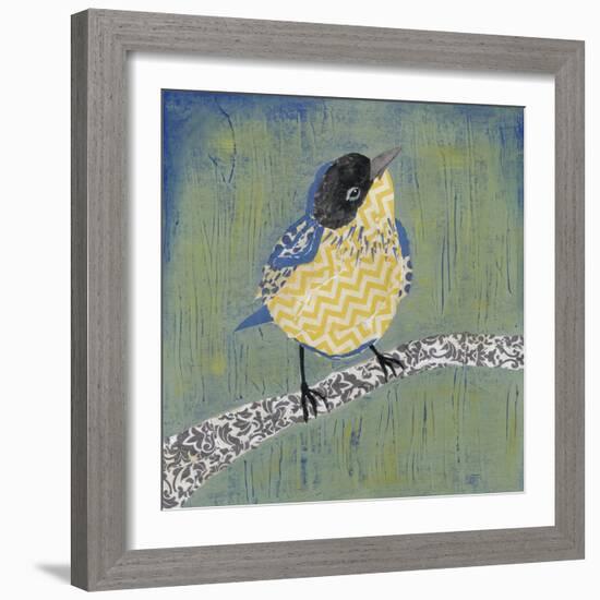 Patchwork Wren II-Grace Popp-Framed Art Print