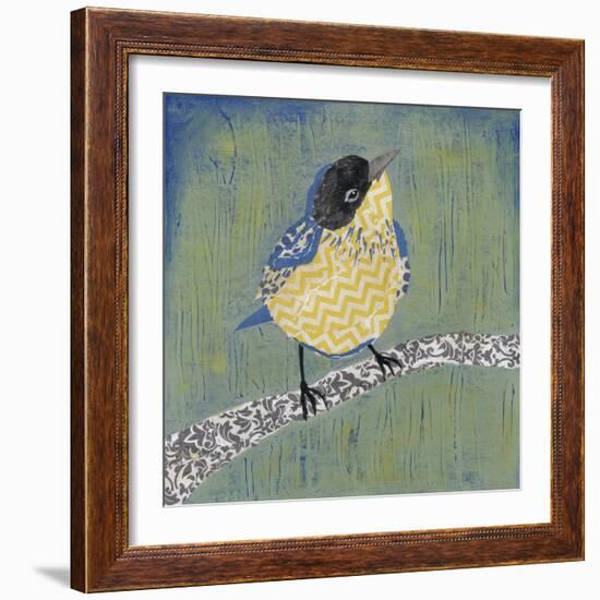 Patchwork Wren II-Grace Popp-Framed Art Print