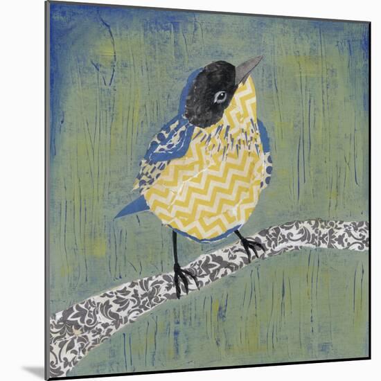 Patchwork Wren II-Grace Popp-Mounted Art Print