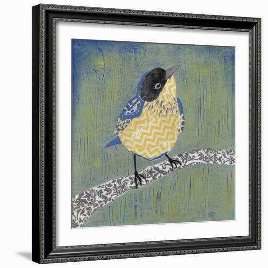 Patchwork Wren II-Grace Popp-Framed Art Print