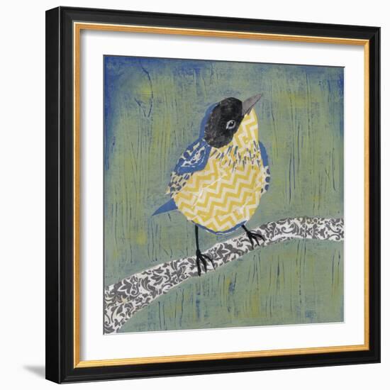 Patchwork Wren II-Grace Popp-Framed Art Print