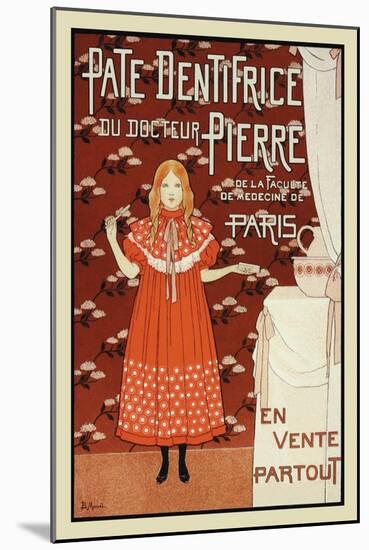 Pate Dentrifice du Docteur Pierre-Louis Maurice Boutet De Monvel-Mounted Art Print
