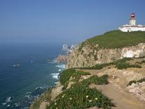 Lighthouse and Coast at Cabo Da Roca, the Most Westerly Point of Continental Europe, Portugal-Pate Jenny-Photographic Print