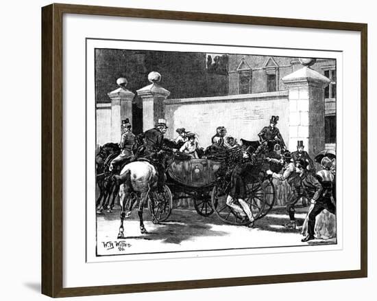 Pate's Assault on the Queen, 1850-William Barnes Wollen-Framed Giclee Print