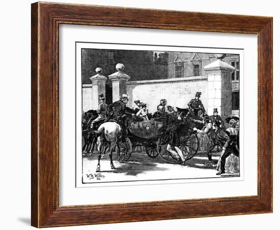 Pate's Assault on the Queen, 1850-William Barnes Wollen-Framed Giclee Print