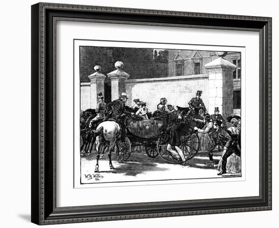Pate's Assault on the Queen, 1850-William Barnes Wollen-Framed Giclee Print