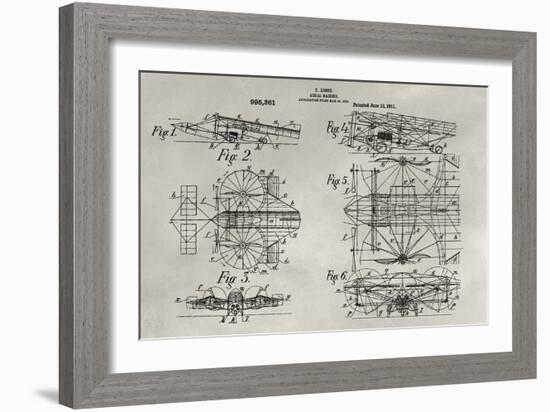 Patent--Aerial Machine-Alicia Ludwig-Framed Art Print