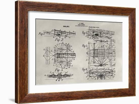 Patent--Aerial Machine-Alicia Ludwig-Framed Art Print