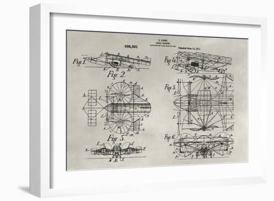 Patent--Aerial Machine-Alicia Ludwig-Framed Art Print