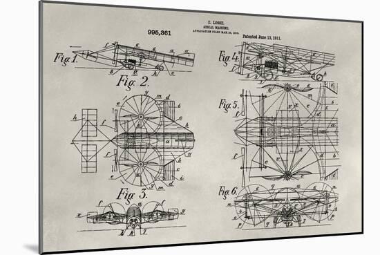 Patent--Aerial Machine-Alicia Ludwig-Mounted Art Print