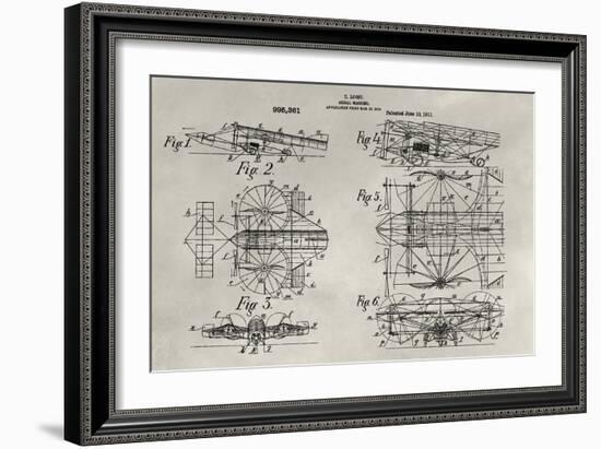 Patent--Aerial Machine-Alicia Ludwig-Framed Art Print