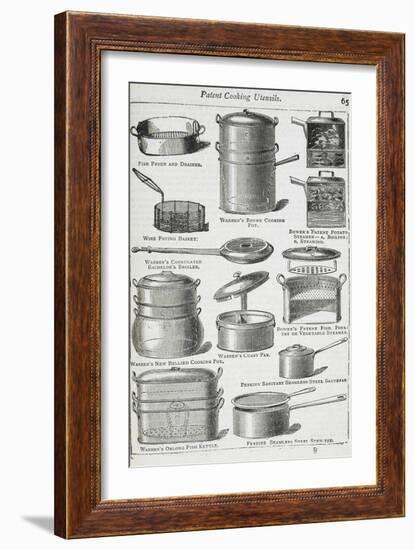 Patent Cooking Utensils-Isabella Beeton-Framed Giclee Print