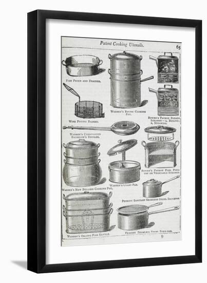 Patent Cooking Utensils-Isabella Beeton-Framed Giclee Print