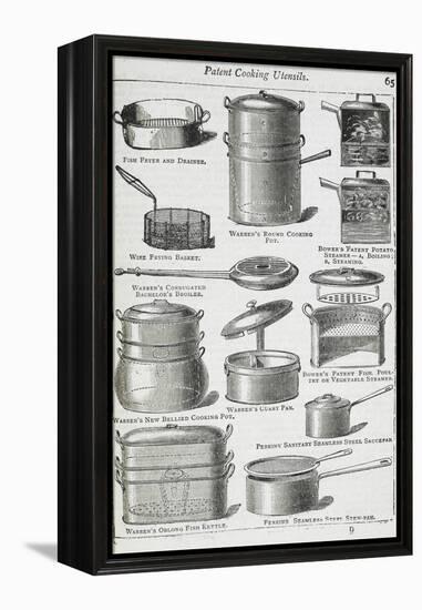 Patent Cooking Utensils-Isabella Beeton-Framed Premier Image Canvas