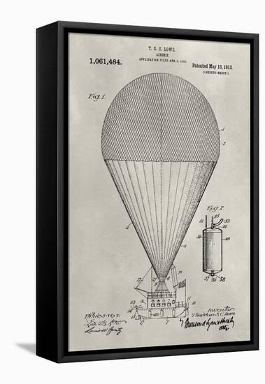 Patent--Hot Air Balloon-Alicia Ludwig-Framed Stretched Canvas