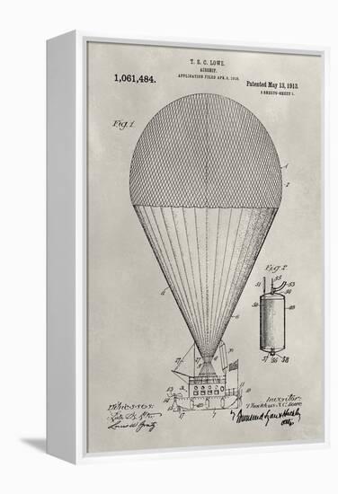 Patent--Hot Air Balloon-Alicia Ludwig-Framed Stretched Canvas