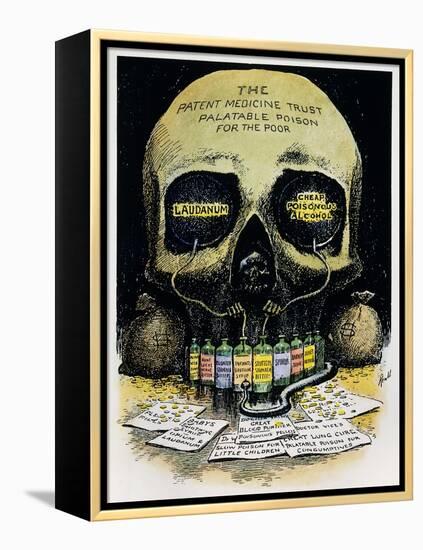 Patent Medicine Cartoon-Edward Windsor Kemble-Framed Premier Image Canvas