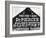 Patent Medicine Sign on A Barn-Dorothea Lange-Framed Photographic Print