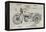 Patent--Motorcycle-Alicia Ludwig-Framed Stretched Canvas