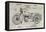 Patent--Motorcycle-Alicia Ludwig-Framed Stretched Canvas