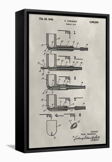 Patent--Pipe-Alicia Ludwig-Framed Stretched Canvas