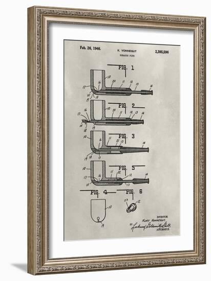 Patent--Pipe-Alicia Ludwig-Framed Art Print