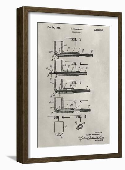 Patent--Pipe-Alicia Ludwig-Framed Art Print
