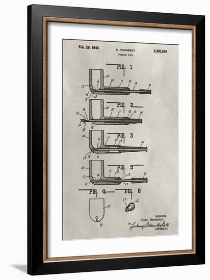 Patent--Pipe-Alicia Ludwig-Framed Art Print