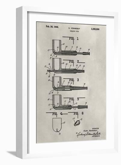 Patent--Pipe-Alicia Ludwig-Framed Art Print